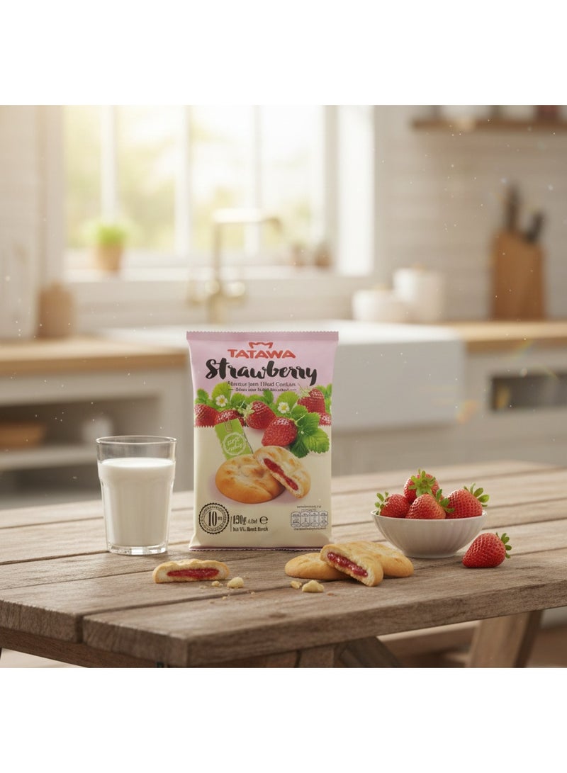 Tatawa Strawberry Flavour Jam Filled Cookies 120g - Image 3